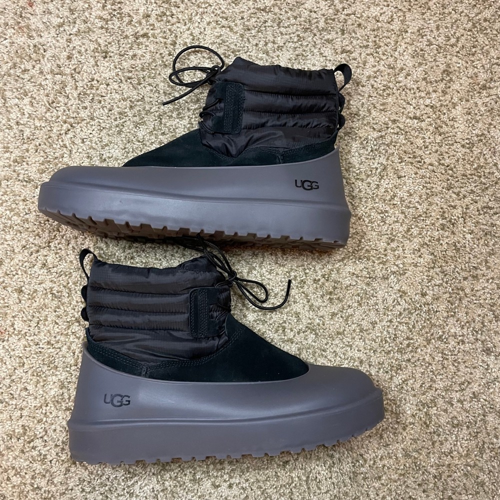 UGG Classic Maxi Sport Boots Black Grey Winter Snow gorpcore Mens 10 Womens 11